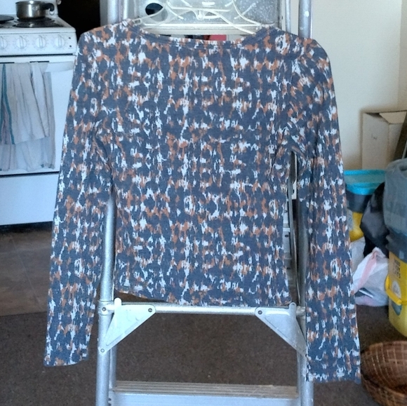 Pilcro Anthropologie Split Neck Notched V Neck Thermal Top Size XS - Picture 9 of 9